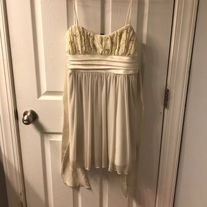 Cream homecoming dress